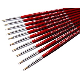 Major Brushes Sable Brush Size 000 - Set of 10