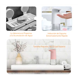 "Dispensador Automático De Jabon Espuma, Despachador Inalámbrico De Jabon Liquido Con Sensor Infrarojo De Movimiento, SIN CONTACTO, Accesorio Para Baño, Oficina, Escuela, Cafetería y Hotel AUTOMATIC SOAP DISPENSER" (Celeste)