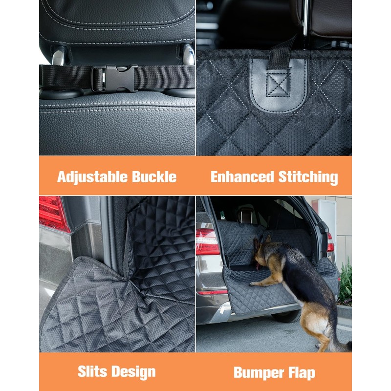 PETICON SUV Cargo Liner for Dogs, Waterproof Pet Cargo Cover