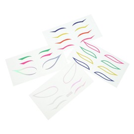 Baluue 4Sets Colorful Party Eyeliner Stickers of Makeup Decals for Women Easy to Apply for Stage and Events Enhance Your Beauty with Stunning Designs