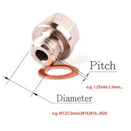 Fafeicy Sensor Adapter, M18x1.5 to 1/8 NPT Thread Exhaust Gas Temperature Sensor with Gasket, NPT Coolant Temperature, Touchless Basin Faucets