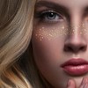 LOPHE Glitter Freckles Face Tattoo, 12PCS Glow Up Sparkle Temporary