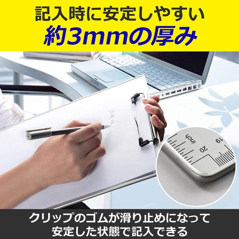 nullie Clipboard Binder A4 Size Aluminum Alloy Vertical Clipboard Binder,