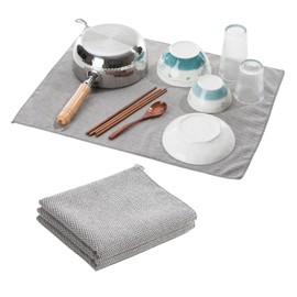 Kitchen Towel Kitchen Cloth Dish Towel Hand Wipes Towel Dish Cloth with Loop Quick Dry Kitchen Dish Towel 17.7 x 23.6 inches (45 x 60 cm) Set of 2 Absorbent Kitchen Hand Towels Towels Quick Drying