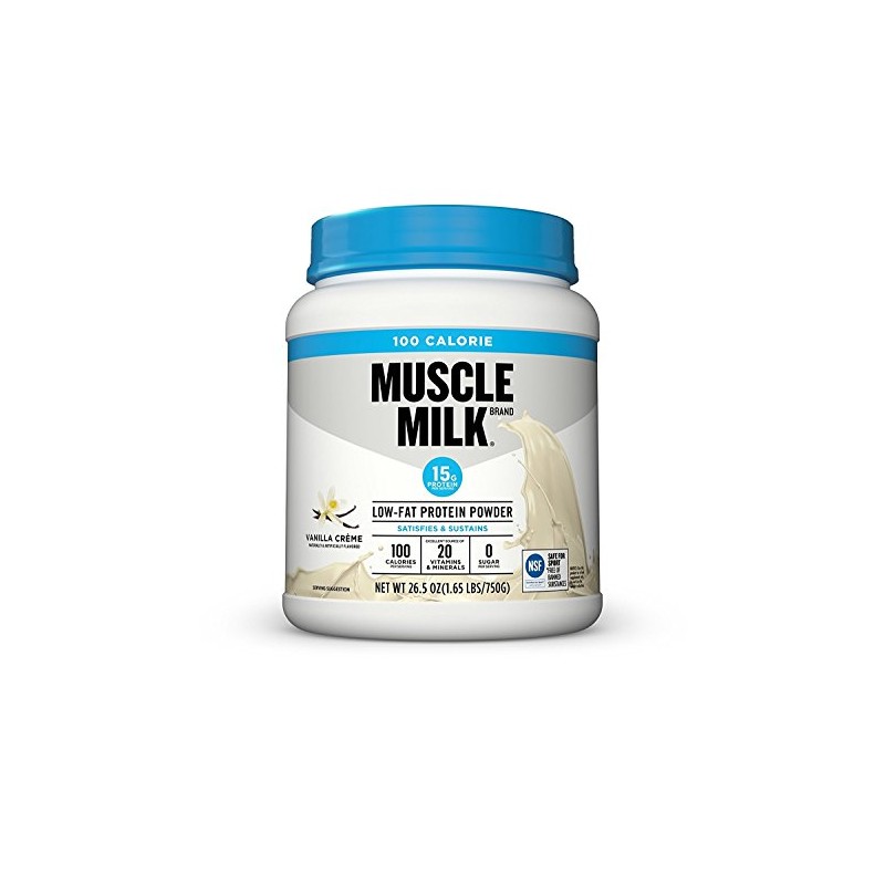 Muscle Milk ZERO, 100 Calorie Protein Powder, Vanilla, 15g Protein,