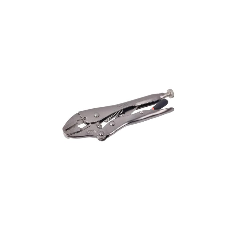 Tactix 200565 Straight Jaw Locking Plier, 250mm/10-Inch, Black/Orange