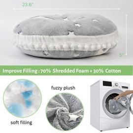 MeMoreCool Kids Floor Pillow Seating Round Floor Cushion Glow in Dark, Large Floor Pillow for Kids, Child Floor Pillow Cushion for Sitting, Big Circle Pillow Seat for Floor Playroom Reading Nook