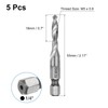 QUARKZMAN 5 Piece Combination Drill Tap Metric M5 x 0.8