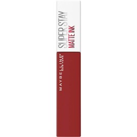Maybelline New York Liquid Lipstick with Matte Finish, 16h Hold without Staining Vegan Formula, Super Stay Matte Ink Spiced Up, No. 335 Hustler (Red), 5 ml