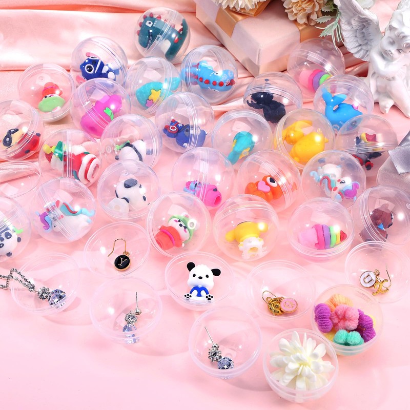 Joottuan 100 Pack Gumball Vending Machine Capsules with Cute Cartoon