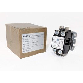 Migro 2 Pole 40 AMP Heavy Duty AC Contactor Replaces Virtually All Residential 2 Pole Models (Contractor Pack 2)