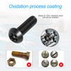 YALOK Anti Theft License Plate Screws Kits- Rustproof Stainless Steel
