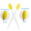 Lip Scrub Brush,Lip Scrubber Exfoliator,Double-Sided Silicone Lip Exfoliating Tool for
