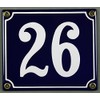 Buddel Bini Weatherproof 12 Blue Enamel House 26 x 14