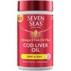 Seven Seas Cod Liver Oil Tablets With Omega-3, Fish Oil, One A Day, 4 Months Supply (120 Capsules), EPA & DHA, With High Strength Vitamin D & A