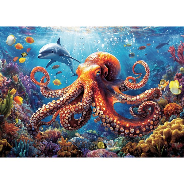 Yunlus 1000 Pieces Jigsaw Puzzles for Adults Octopus Puzzles Impossible