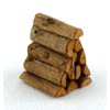 Dollhouse Miniature Set of Fireplace Logs