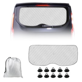 Thermal Mat Suitable for Ford Transit Custom 2012-2025 Single Door Tailgate, Sun Protection Car Windscreen Interior Fit, Car Sun Visor Windscreen Cover