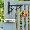 Sungmor Cast Iron Hanging Plant Bracket, 16.5" Large Outdoor Wall