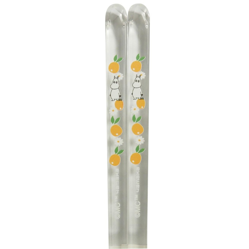 Moomin MM8101-840 Chopsticks, Clear Chopsticks, Dishwasher Safe, 9.1 inches (23
