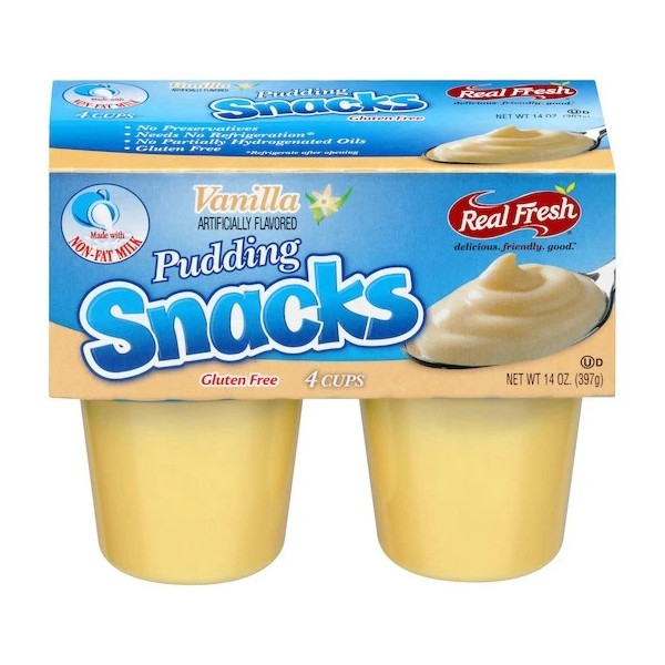 Afp Real Fresh Pudding Vanilla Trans Fat Free, 14 Ounce,