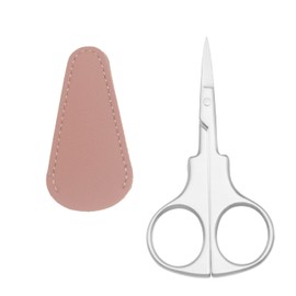 Motanar Professional Grooming Scissors for Personal Care Facial Hair Removal and Ear Nose Eyebrow Trimming Stainless Steel Straight Tip Scissors 3.7 Inch