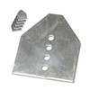 5 x Conservatory Roof End Plate Aluminium Stop Slipped Polycarbonate