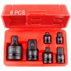 StrugDeas 6 Piece impact Socket Adapter and Reducer Set, 1/4",