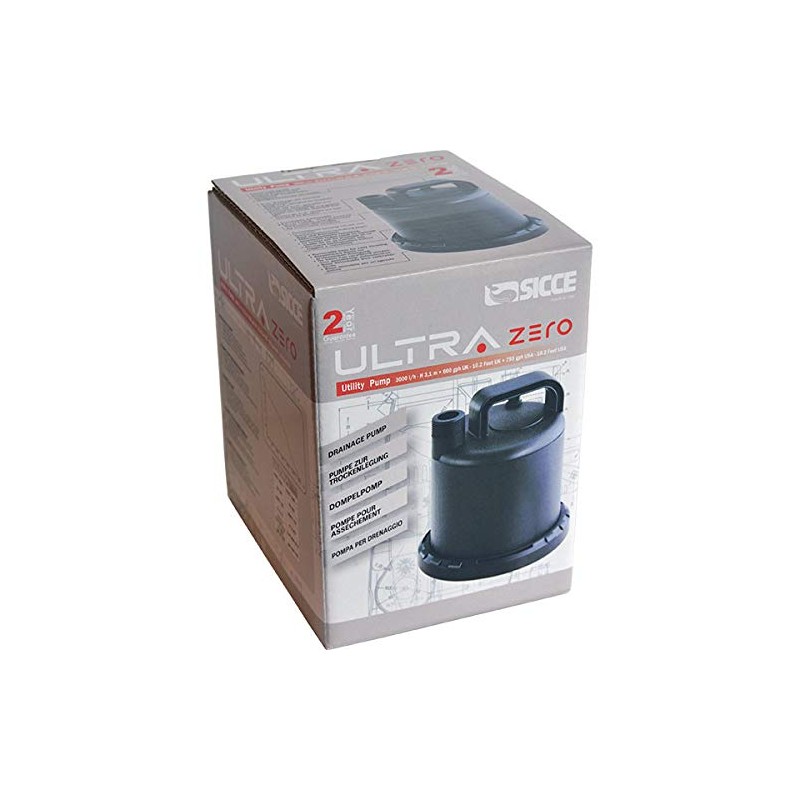 SICCE Ultra Zero 793 GPH – Water Pump, Multi-Purpose Draining,