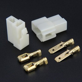 Automotive Electrical Wire Connector Male Female Cable Terminal Plug Kits for Motorcycle, Bike, Car, Boats 2 Pins Ways 20PCS