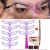 Reusable Eyebrow Stencil Kit with 8 Different Shapes Eyebrow Templates,