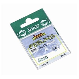 Sensas 3405 Barbed Black Nickel Hooks Size 18