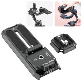 Ulanzi F38 Quick Shoe Stabilizer Compatible, Quick Release Plate, Gimbal Compatible, Arca-Swiss Compatible, 1/4" Screw, QR Plate, Aluminum Alloy, Compatible with DJI Ronin-S, DJI RS2, DJIRS3, DJI RSC2
