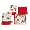 CARMANI - Decorative Oven Glove and Pot Holder Heat Resistant
