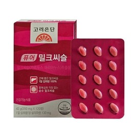 Korea Eundan Pure Milk Thistle 350mg x 120 tablets 1 box Silymarin office worker V / 고려은단 퓨어 밀크씨슬 350mg x 120정 1박스 실리마린 직장인 V