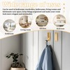Wshxjzyay 4pack Gold Foldable Wall Hooks, Folding Coat Hooks Wall