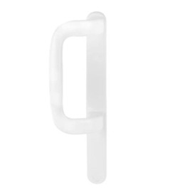 White Trojan Sliding Patio Door Handle Non Locking Dummy Set 154mm Fixing Fully Reversible Patio P Handle