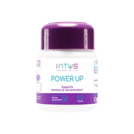 Intus Power Up – Ayurvedic Supplement for Focus and Concentration – Natural Formula for Cognitive Support – 60 Tablets