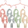 Fogman Folding Hangers for Travel, Portable, Compact, Adults, Kids, Clips,