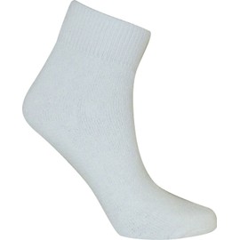 davido Mens socks ankle/quarter made in Italy 100% cotton 8 pairs white size 10-13
