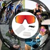 BamLom Cycling Glasses (Black Red)