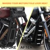 KAKABAS Black Chin Fairing Spoiler with LED Lights Compatible with