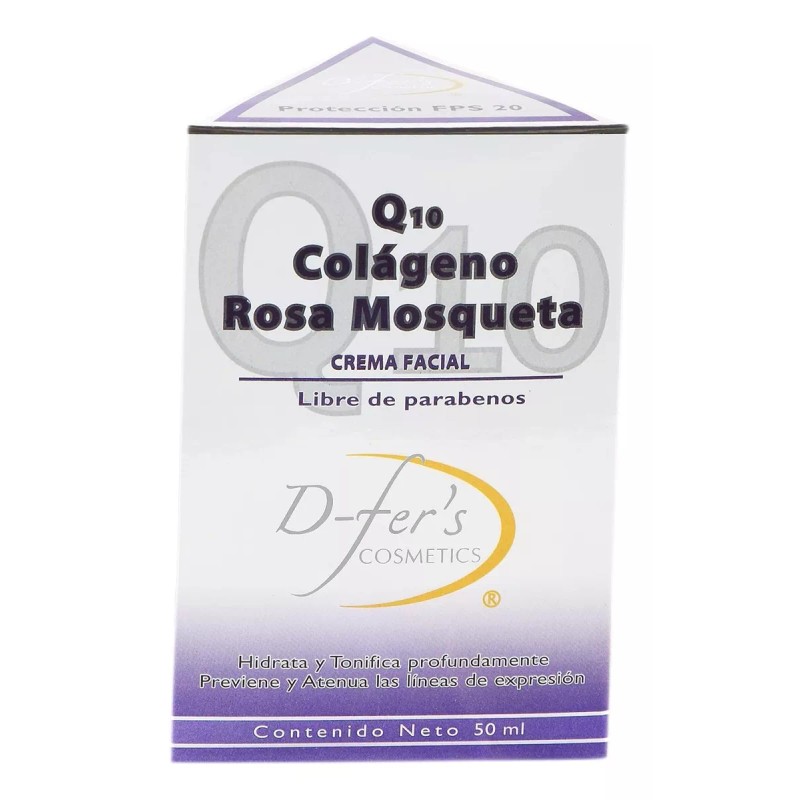 D Fers Crema Facial Q-10 Con Colágeno Y Rosa Mosqueta