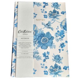 Cath Kidston Clothbound A5 Notebook 192 Lined Pages Blue & White Flowers