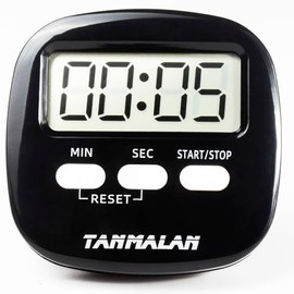 Easy to USE Kitchen Timer Count Down Count up 7.0 timers for Kids (7.0 Black,1 Pack)