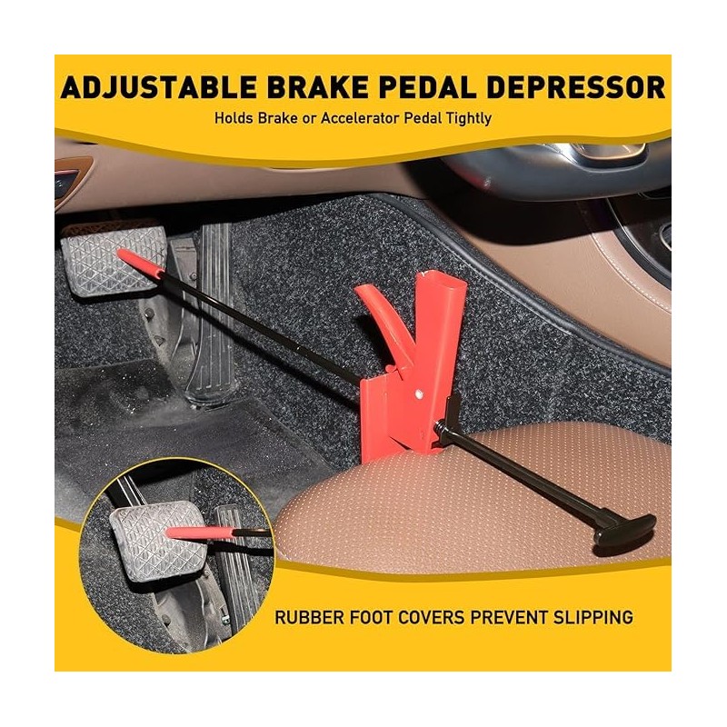 Adjustable Brake Pedal Hold Down Tool with Handle Trigger 28