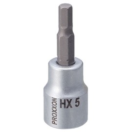 PROXXON Hex Bit Socket 3/8" Short (2.0 inches (50 mm) 0.2 inches (5 mm) No. 83576