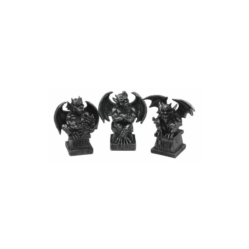 The Allegorical Seven Deadly Sins Gargoyle Figurine Set of 7