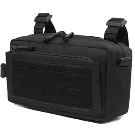 Azarxis Molle Pouch, EDC Pouch, Molle Bag, Utility Pouch, Molle System, Tactical, Multi-functional, Bicycle Bag, Frame Bag, Shoulder Bag, 5-way (Shoulder/Sling/Waist Bag) for Survival Games, Outdoor