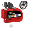 *Candado de Disco Freno Para Moto Antirrobo Con Alarma 110dB